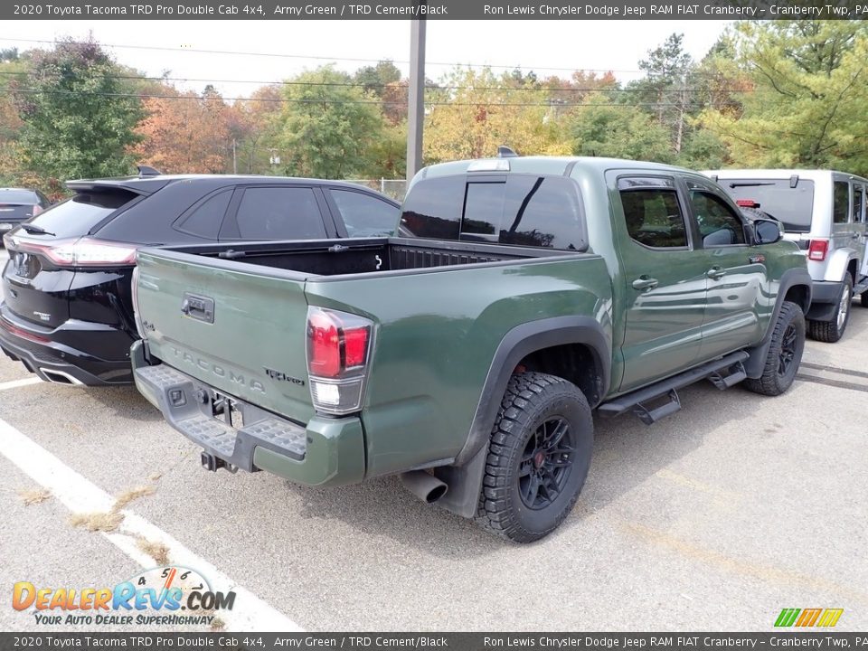2020 Toyota Tacoma TRD Pro Double Cab 4x4 Army Green / TRD Cement/Black Photo #3
