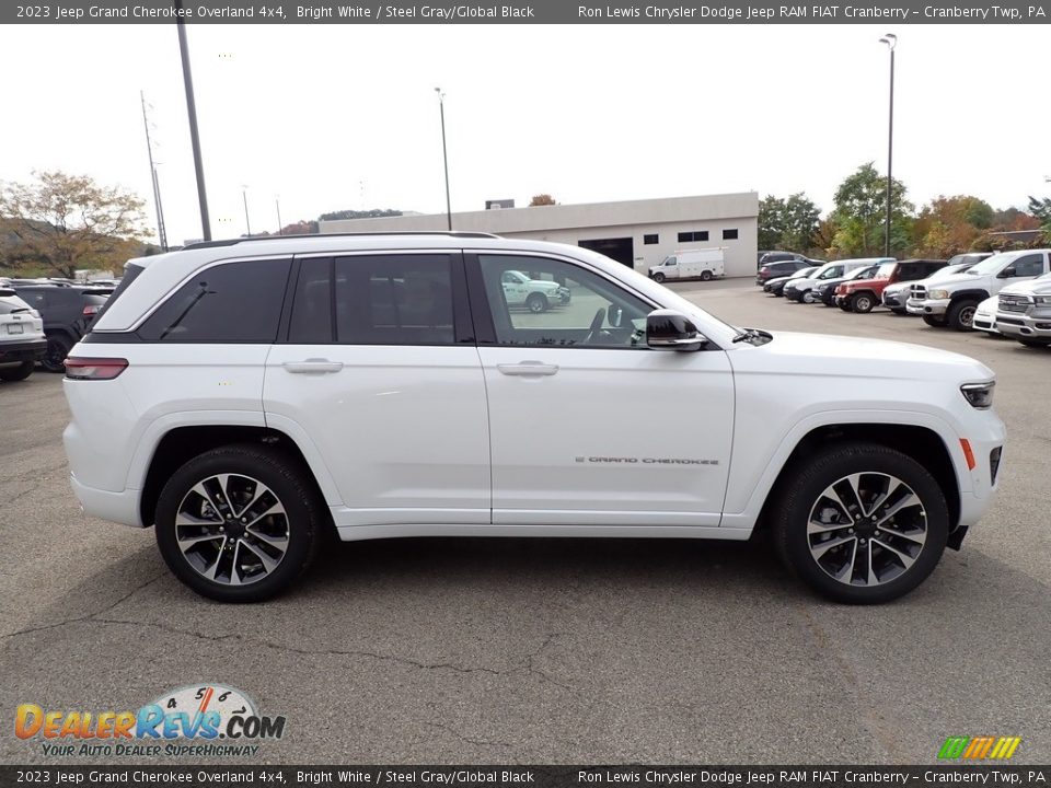 2023 Jeep Grand Cherokee Overland 4x4 Bright White / Steel Gray/Global Black Photo #6