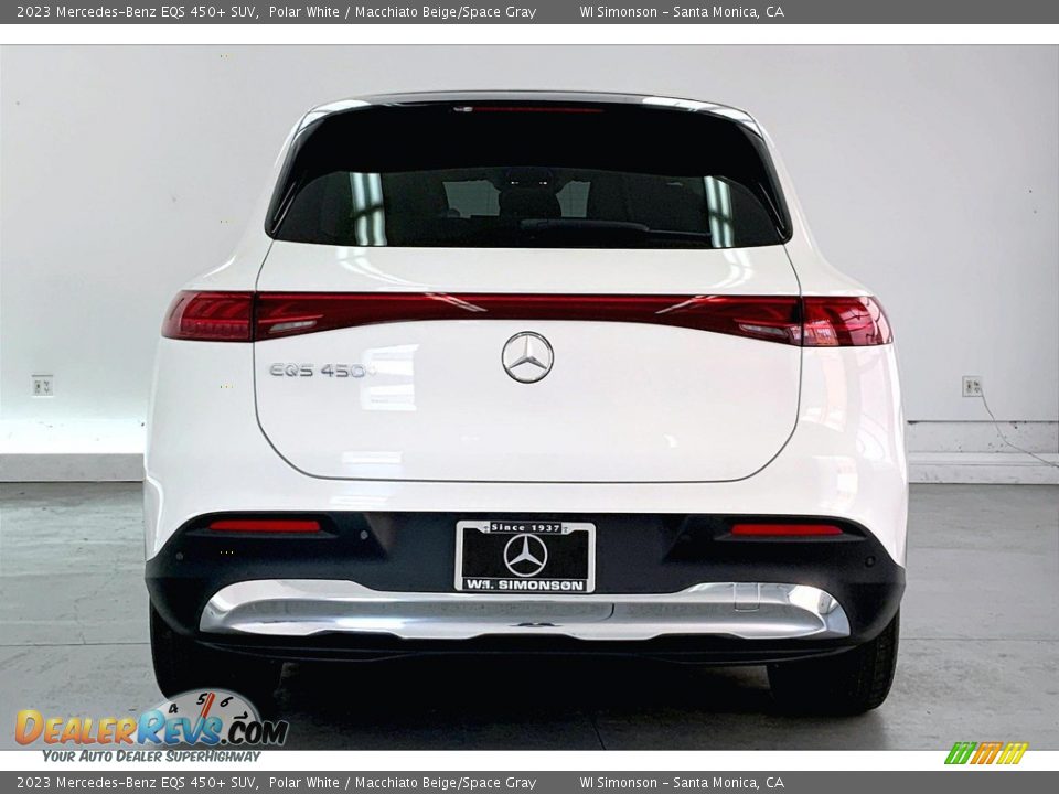 2023 Mercedes-Benz EQS 450+ SUV Polar White / Macchiato Beige/Space Gray Photo #3