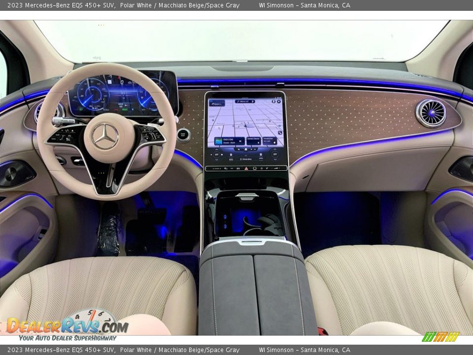 Macchiato Beige/Space Gray Interior - 2023 Mercedes-Benz EQS 450+ SUV Photo #6