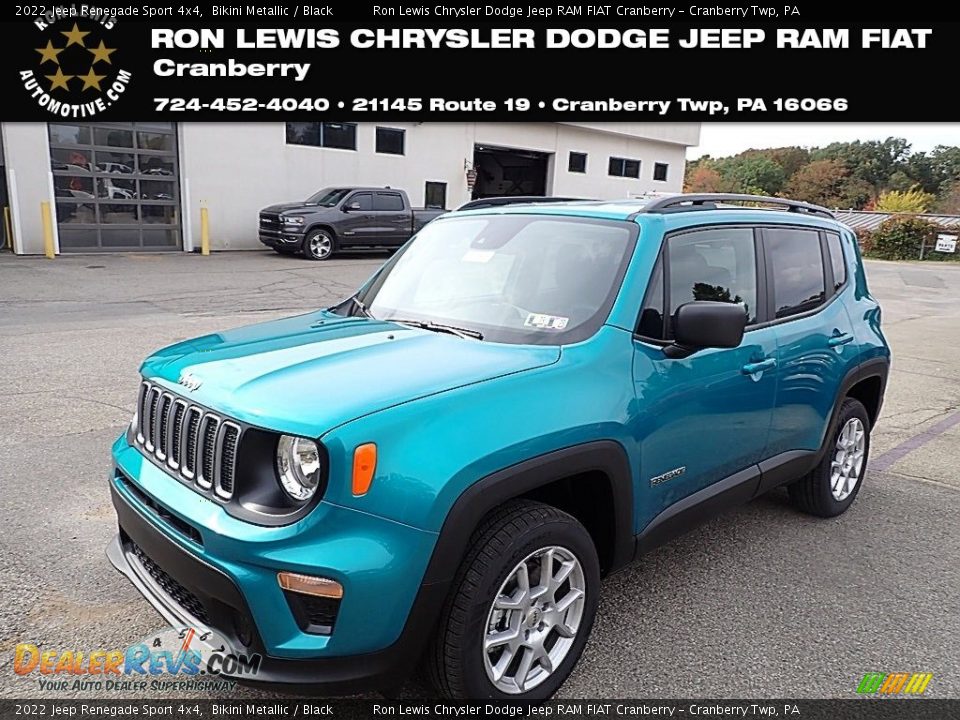 2022 Jeep Renegade Sport 4x4 Bikini Metallic / Black Photo #1