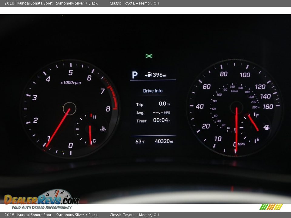 2018 Hyundai Sonata Sport Symphony Silver / Black Photo #8