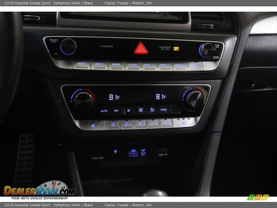 2018 Hyundai Sonata Sport Symphony Silver / Black Photo #12