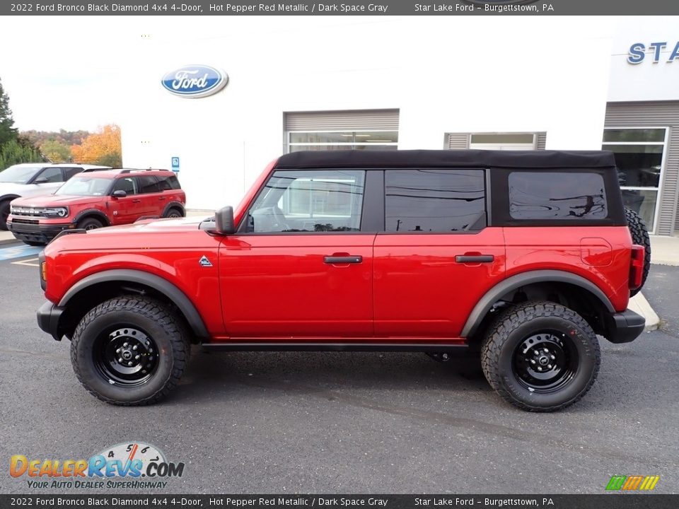 Hot Pepper Red Metallic 2022 Ford Bronco Black Diamond 4x4 4-Door Photo #2