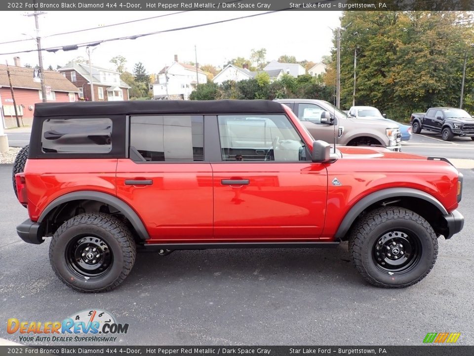 Hot Pepper Red Metallic 2022 Ford Bronco Black Diamond 4x4 4-Door Photo #6