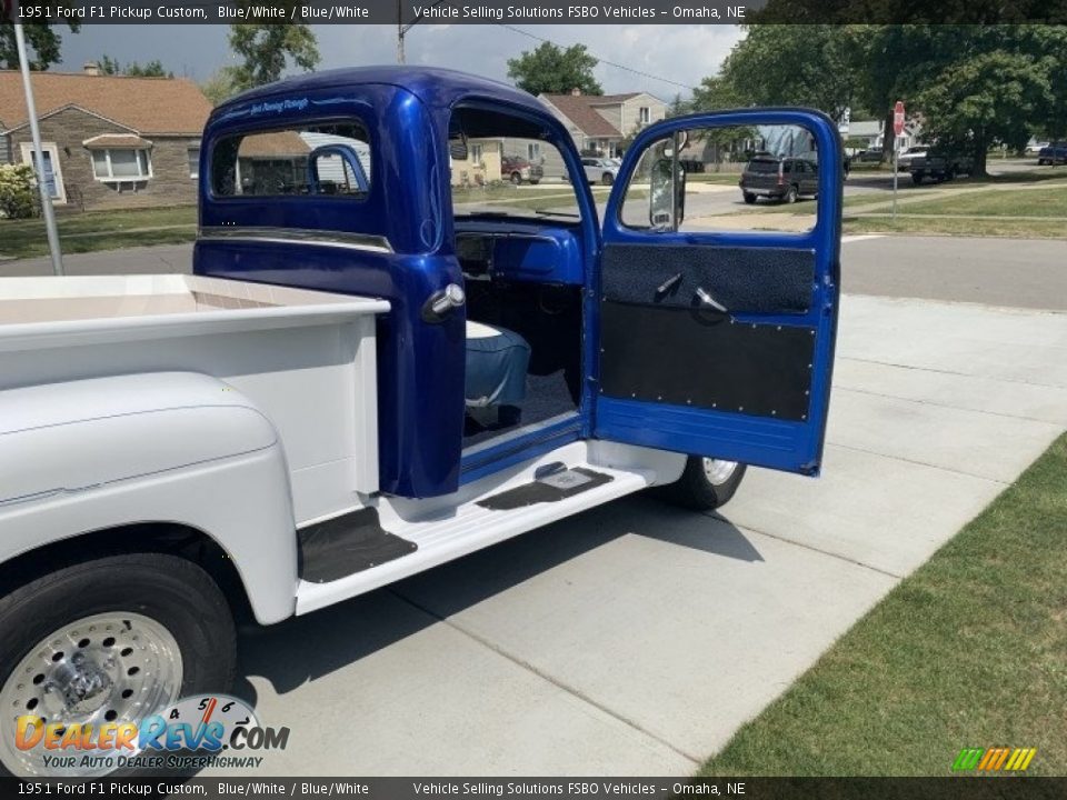 1951 Ford F1 Pickup Custom Blue/White / Blue/White Photo #10