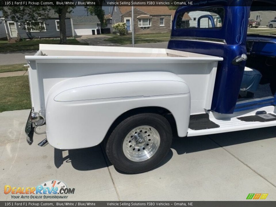 1951 Ford F1 Pickup Custom Blue/White / Blue/White Photo #11