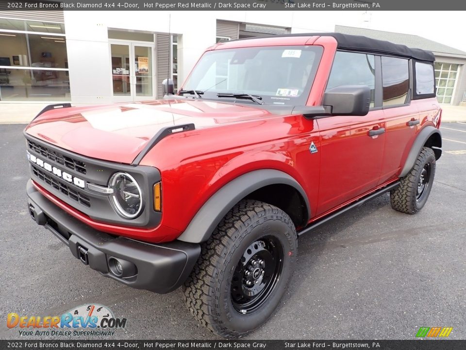 Hot Pepper Red Metallic 2022 Ford Bronco Black Diamond 4x4 4-Door Photo #9