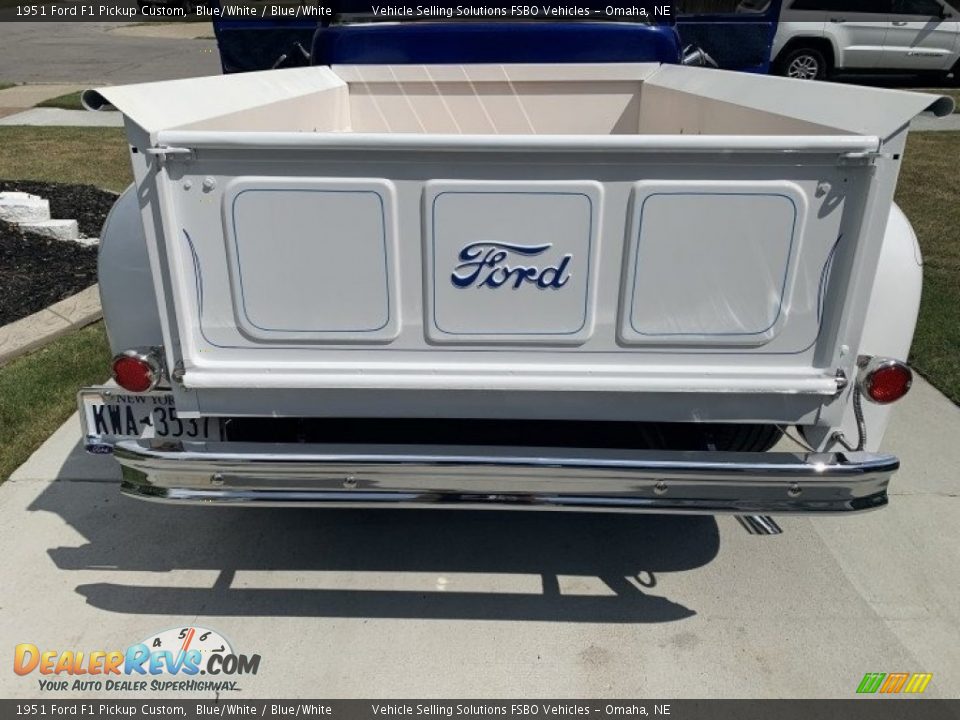 1951 Ford F1 Pickup Custom Blue/White / Blue/White Photo #12