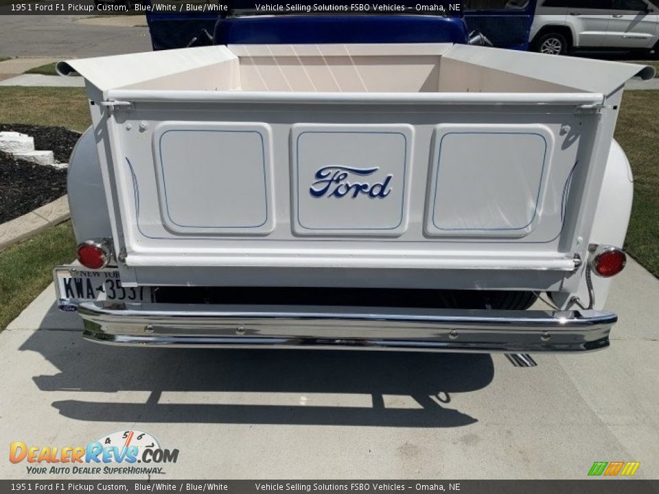 1951 Ford F1 Pickup Custom Blue/White / Blue/White Photo #12