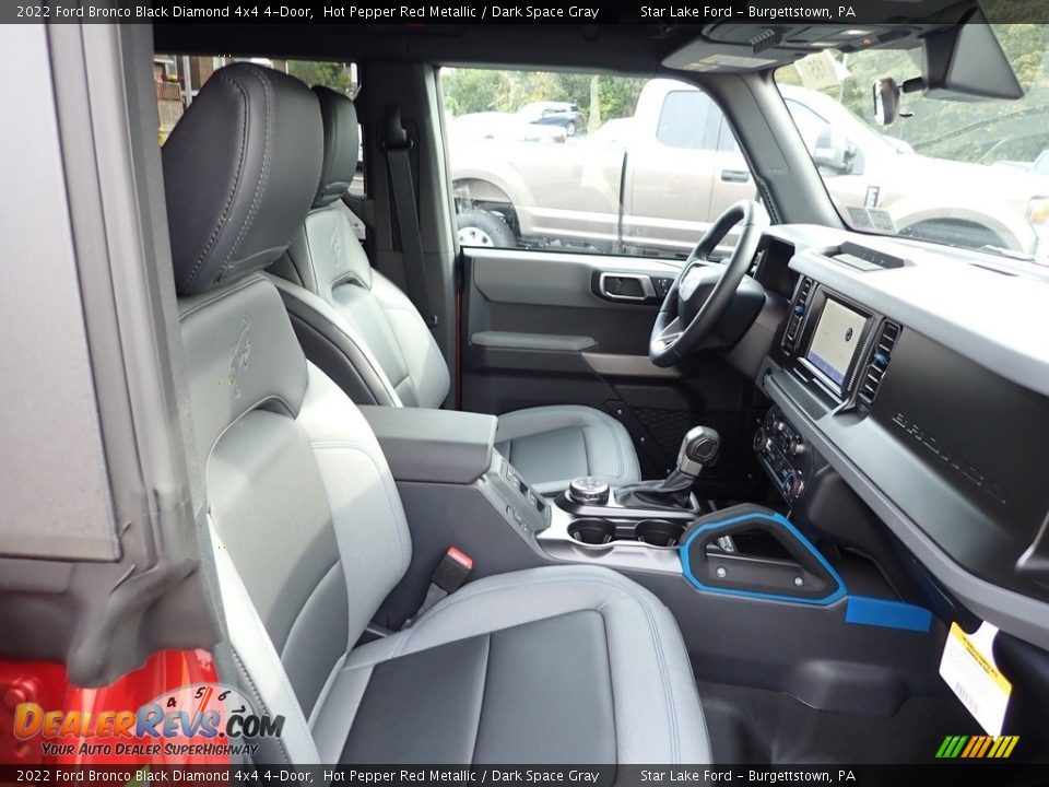 Front Seat of 2022 Ford Bronco Black Diamond 4x4 4-Door Photo #10