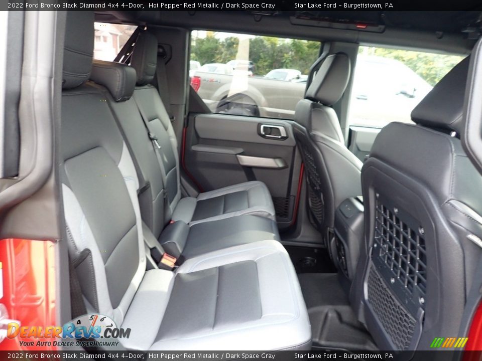 Rear Seat of 2022 Ford Bronco Black Diamond 4x4 4-Door Photo #11