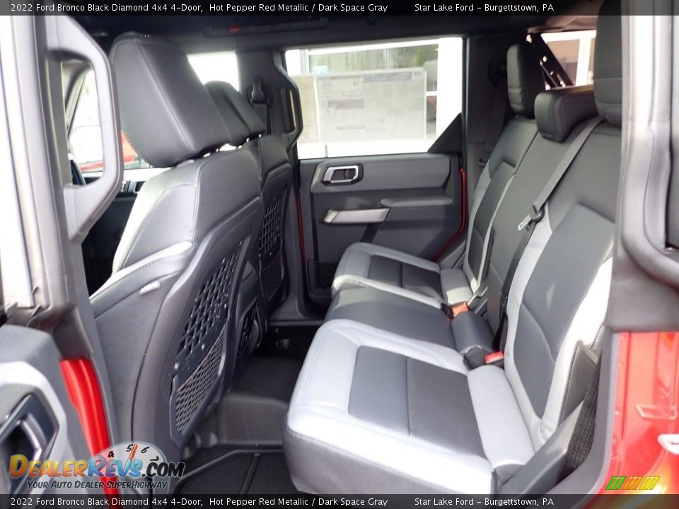 Rear Seat of 2022 Ford Bronco Black Diamond 4x4 4-Door Photo #12