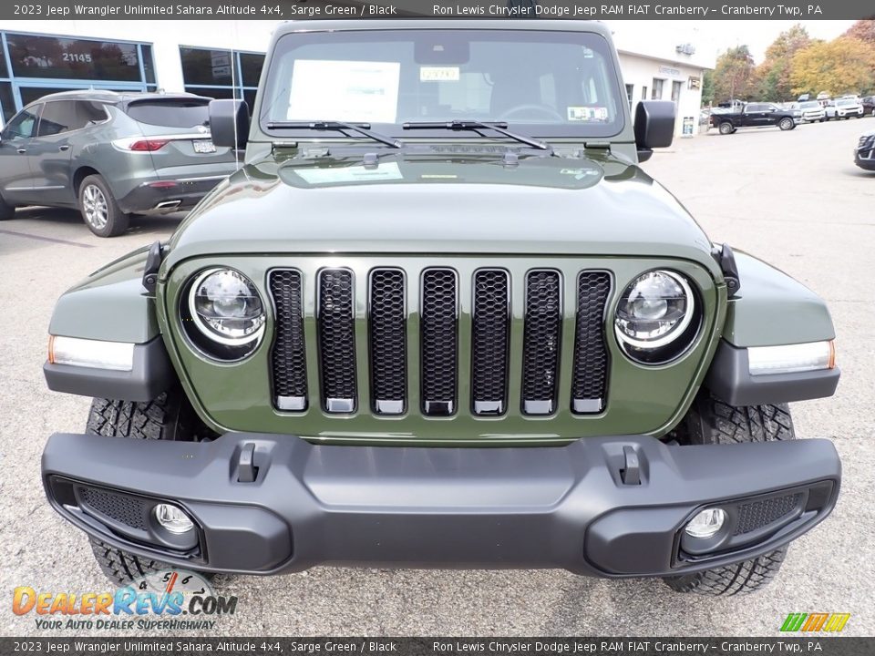 2023 Jeep Wrangler Unlimited Sahara Altitude 4x4 Sarge Green / Black Photo #8