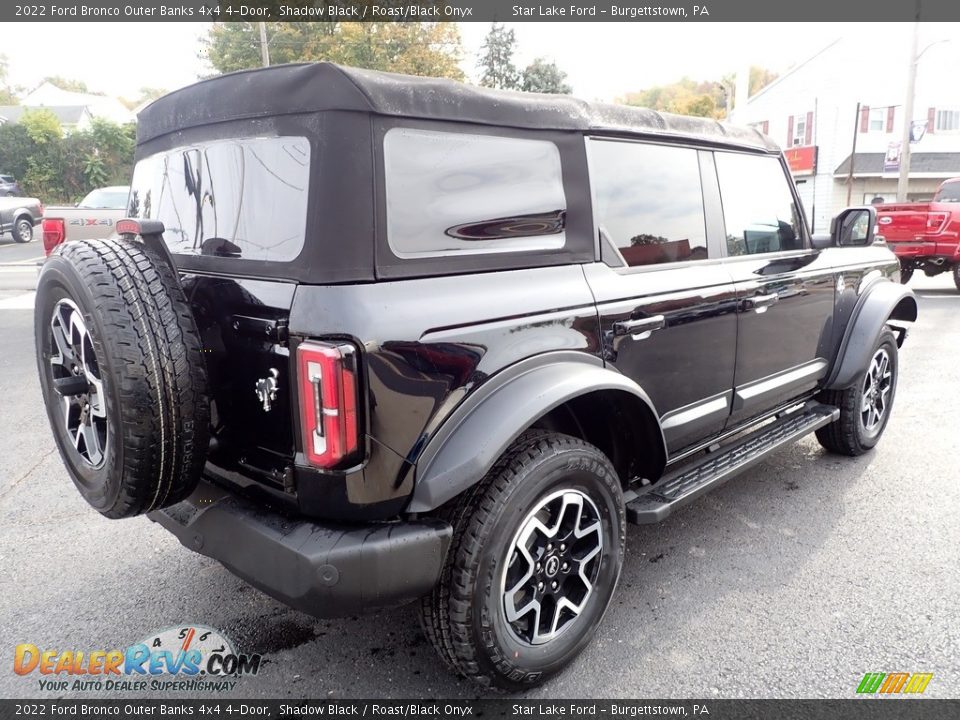 2022 Ford Bronco Outer Banks 4x4 4-Door Shadow Black / Roast/Black Onyx Photo #5