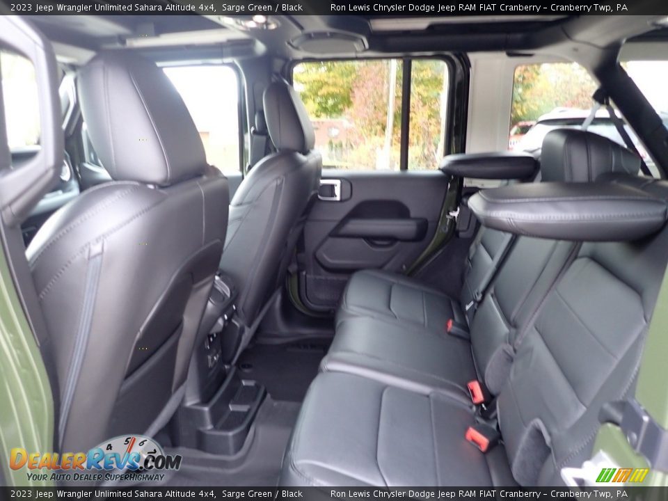 Rear Seat of 2023 Jeep Wrangler Unlimited Sahara Altitude 4x4 Photo #12