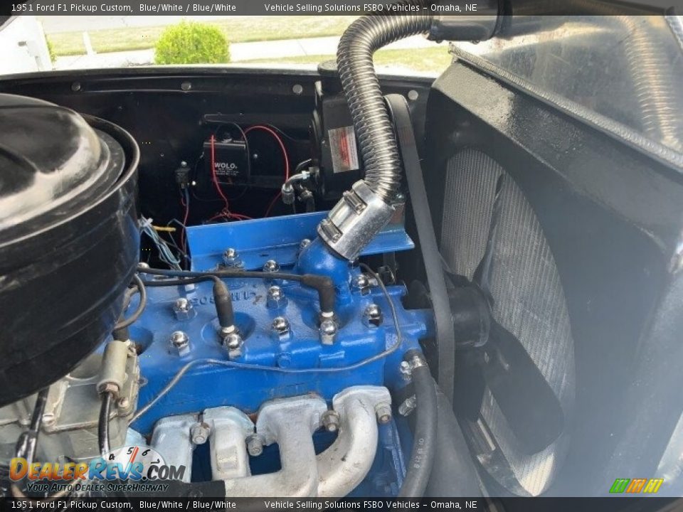 1951 Ford F1 Pickup Custom Blue/White / Blue/White Photo #29