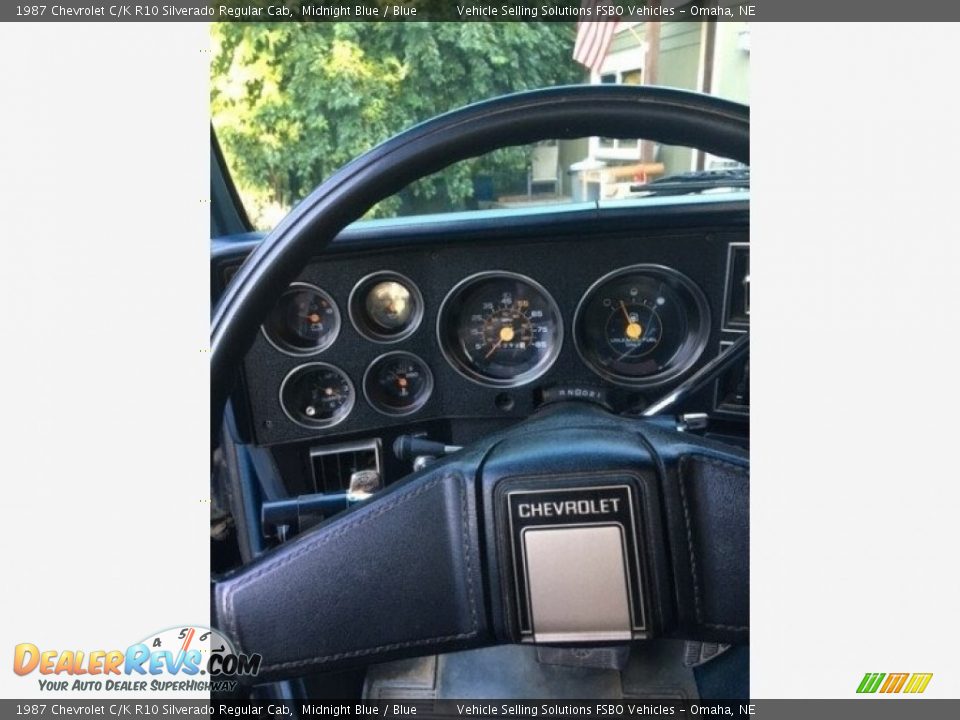 1987 Chevrolet C/K R10 Silverado Regular Cab Midnight Blue / Blue Photo #3