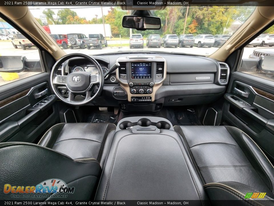 Black Interior - 2021 Ram 2500 Laramie Mega Cab 4x4 Photo #6