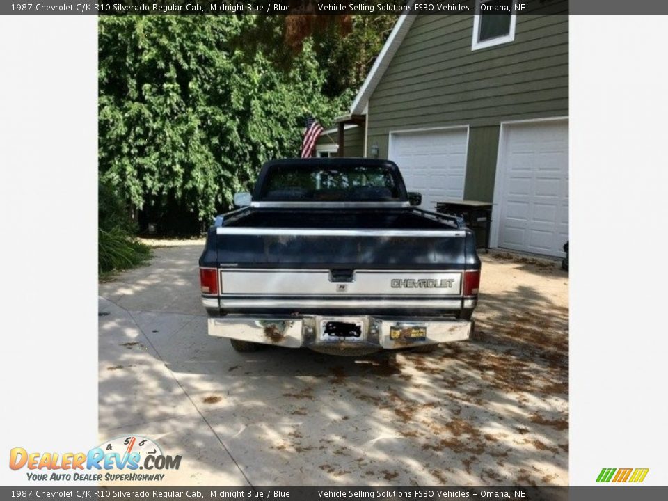 1987 Chevrolet C/K R10 Silverado Regular Cab Midnight Blue / Blue Photo #5