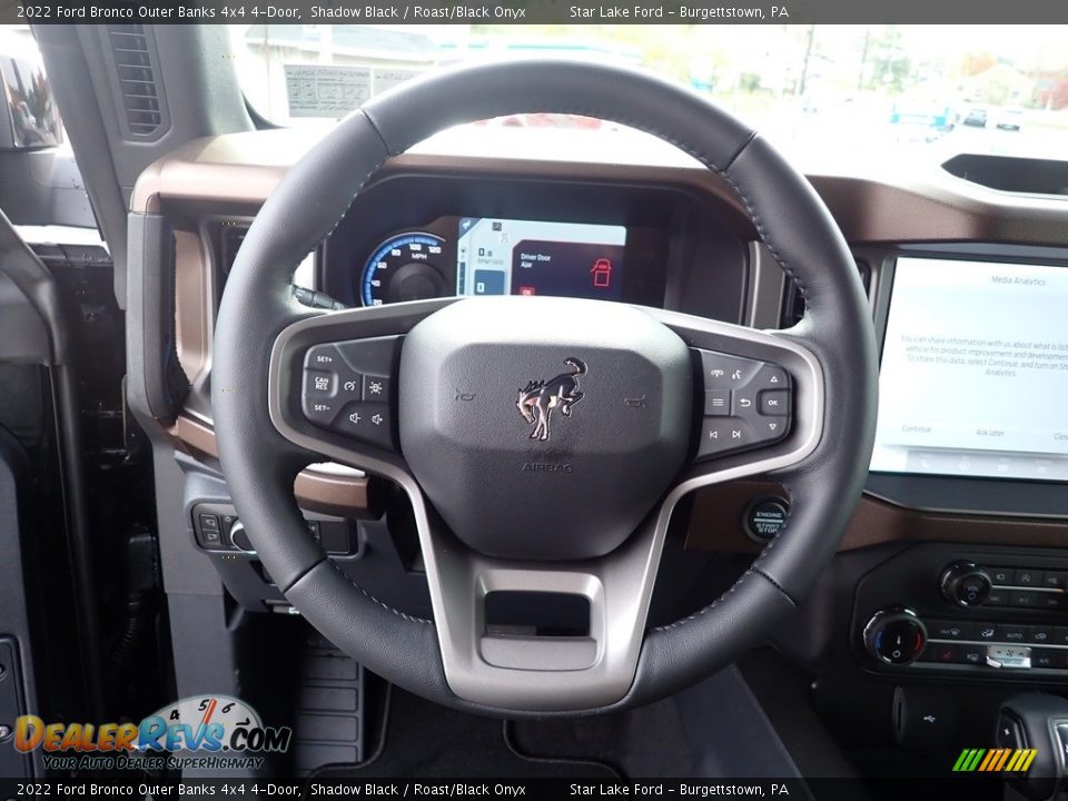 2022 Ford Bronco Outer Banks 4x4 4-Door Steering Wheel Photo #24