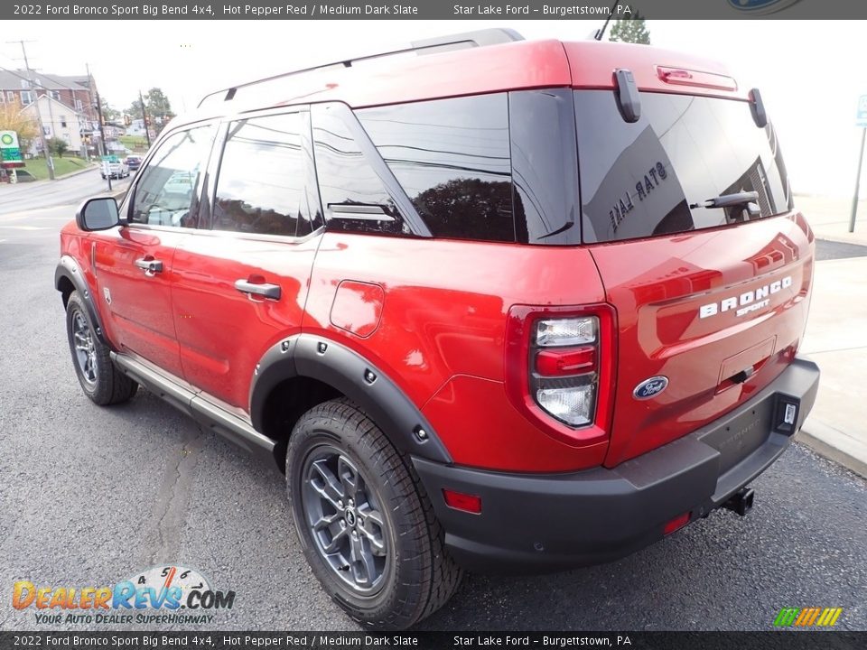 2022 Ford Bronco Sport Big Bend 4x4 Hot Pepper Red / Medium Dark Slate Photo #3
