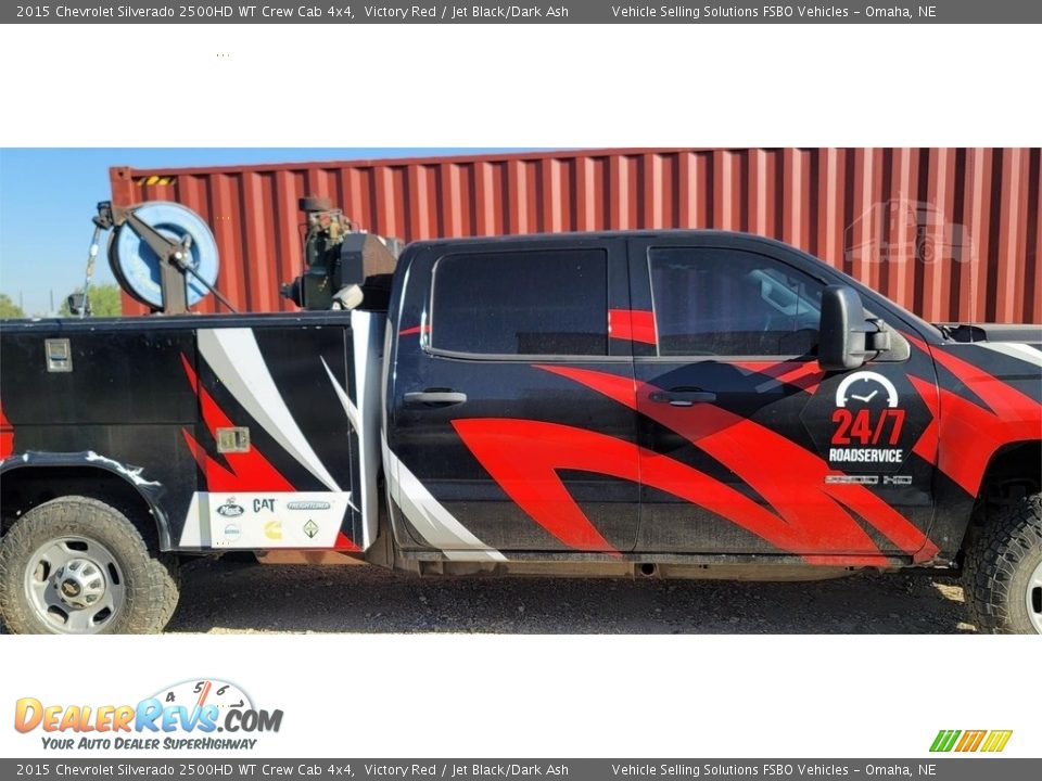 2015 Chevrolet Silverado 2500HD WT Crew Cab 4x4 Victory Red / Jet Black/Dark Ash Photo #2