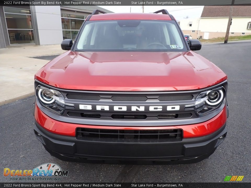 2022 Ford Bronco Sport Big Bend 4x4 Hot Pepper Red / Medium Dark Slate Photo #8