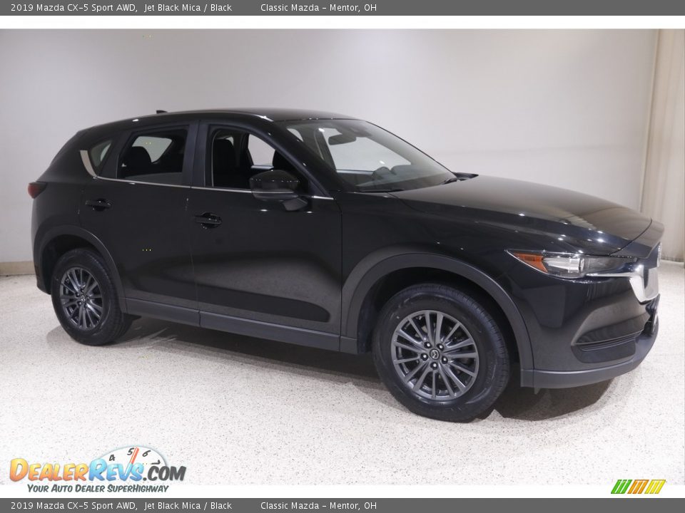 2019 Mazda CX-5 Sport AWD Jet Black Mica / Black Photo #1