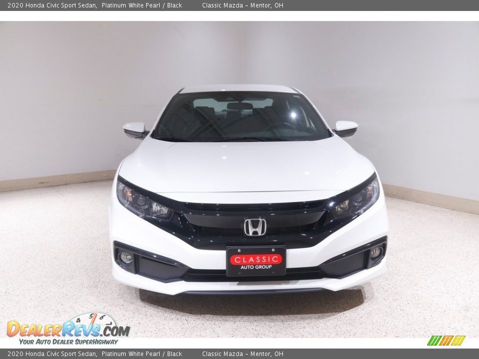 2020 Honda Civic Sport Sedan Platinum White Pearl / Black Photo #2