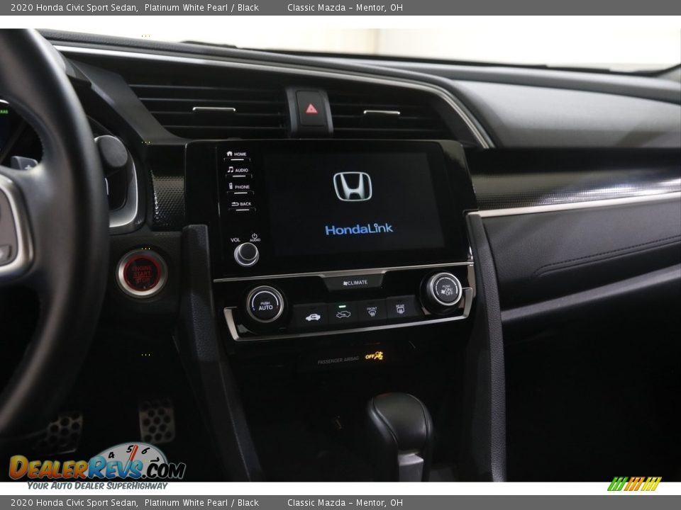 2020 Honda Civic Sport Sedan Platinum White Pearl / Black Photo #9