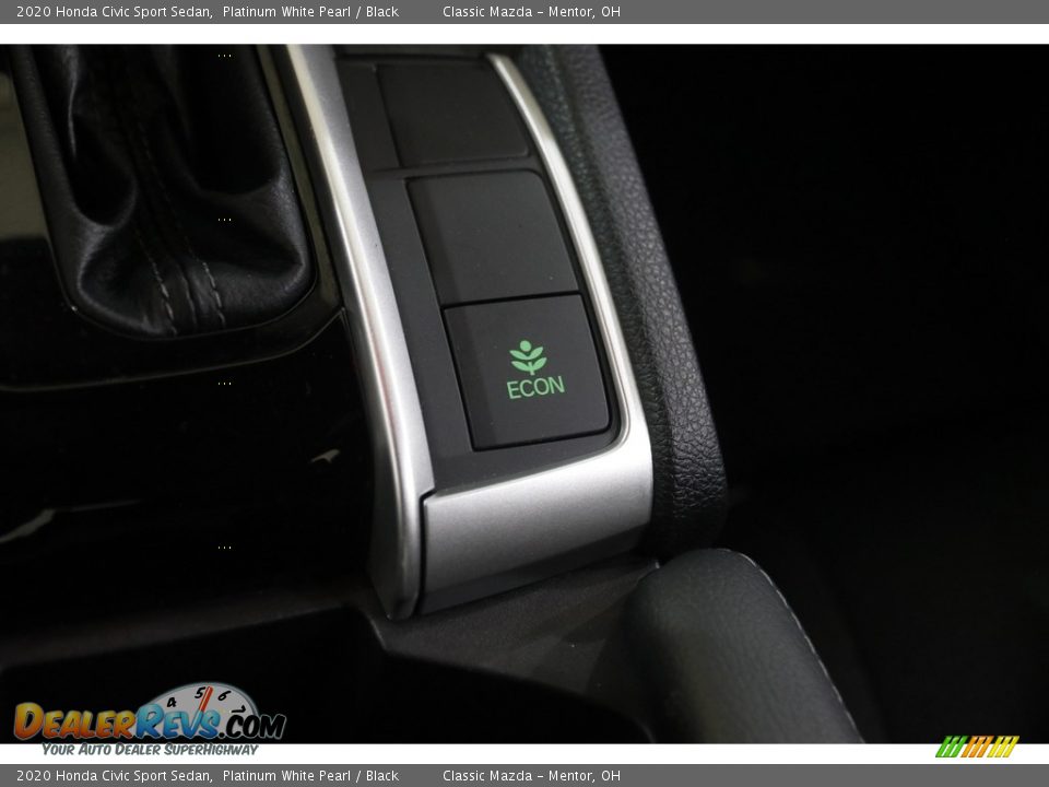2020 Honda Civic Sport Sedan Platinum White Pearl / Black Photo #14