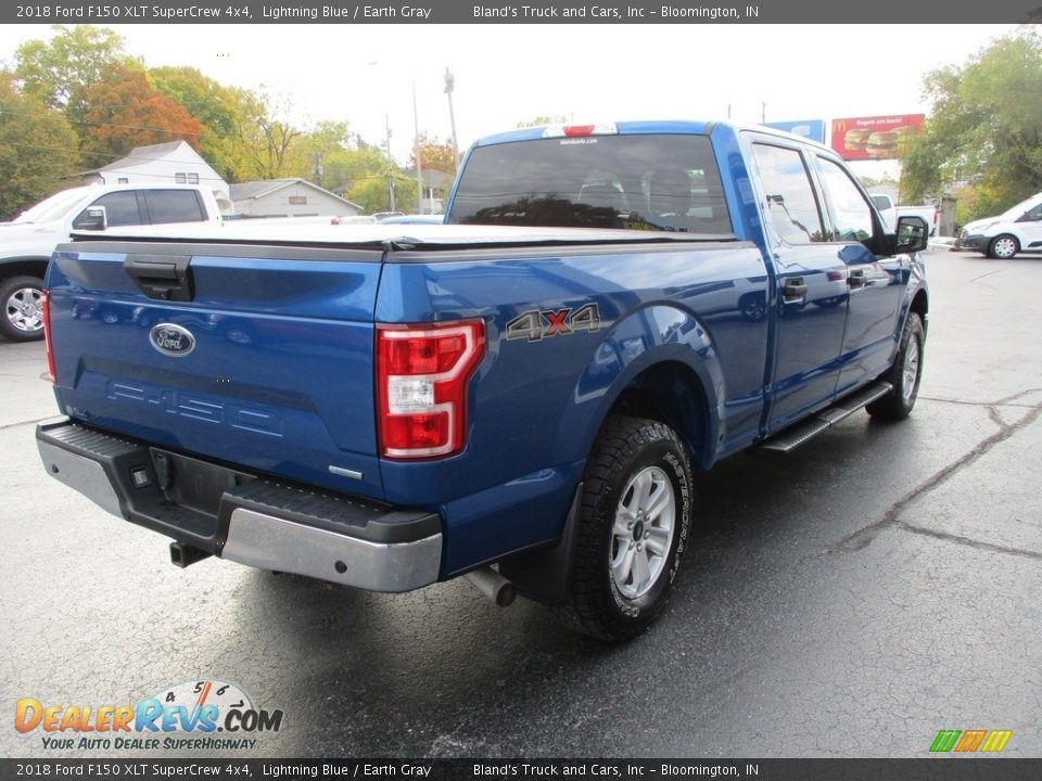 2018 Ford F150 XLT SuperCrew 4x4 Lightning Blue / Earth Gray Photo #4