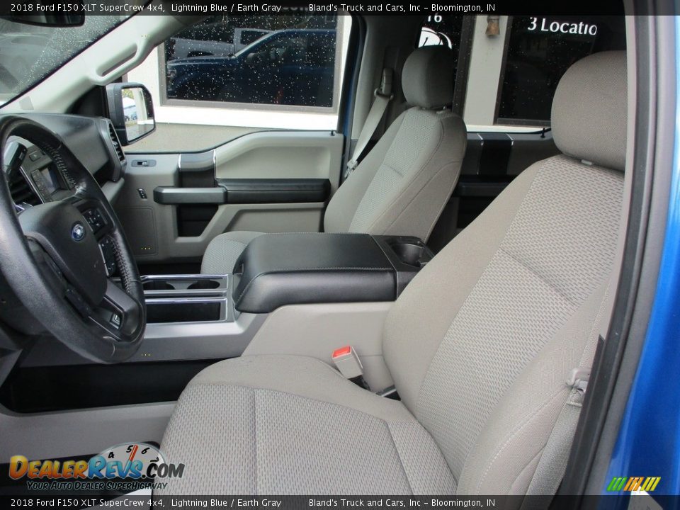 2018 Ford F150 XLT SuperCrew 4x4 Lightning Blue / Earth Gray Photo #7