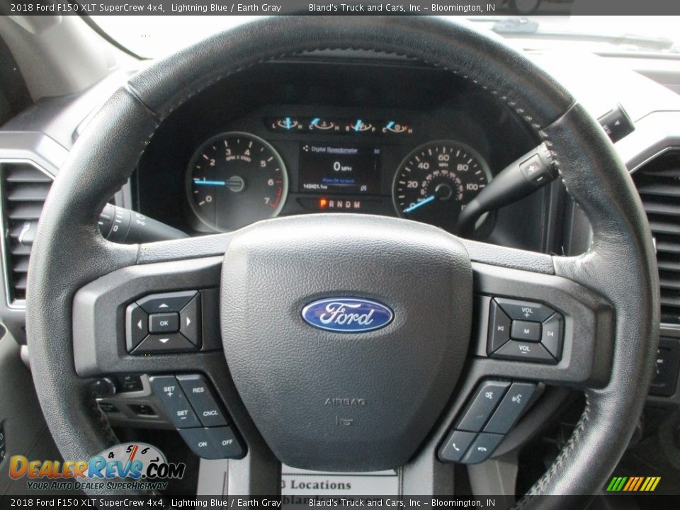 2018 Ford F150 XLT SuperCrew 4x4 Lightning Blue / Earth Gray Photo #15