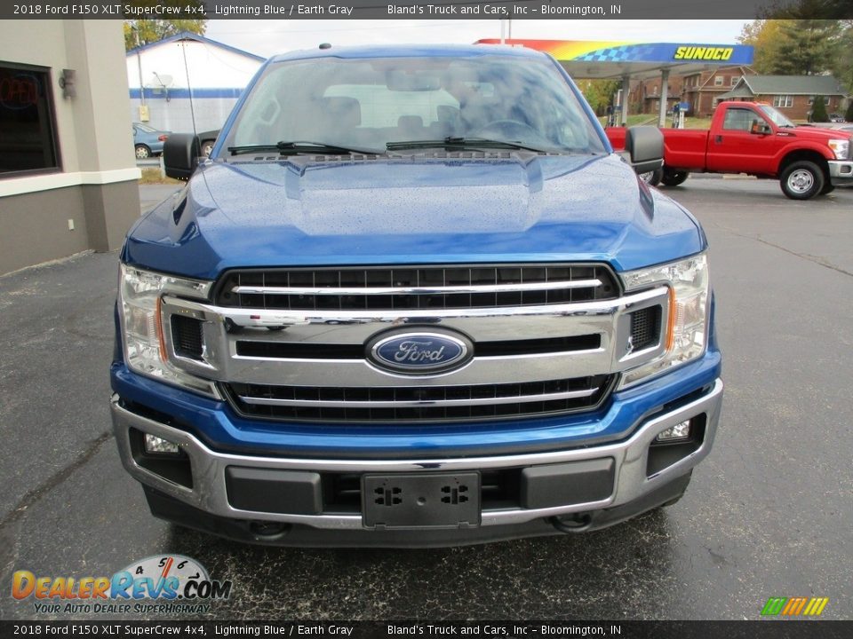 2018 Ford F150 XLT SuperCrew 4x4 Lightning Blue / Earth Gray Photo #31