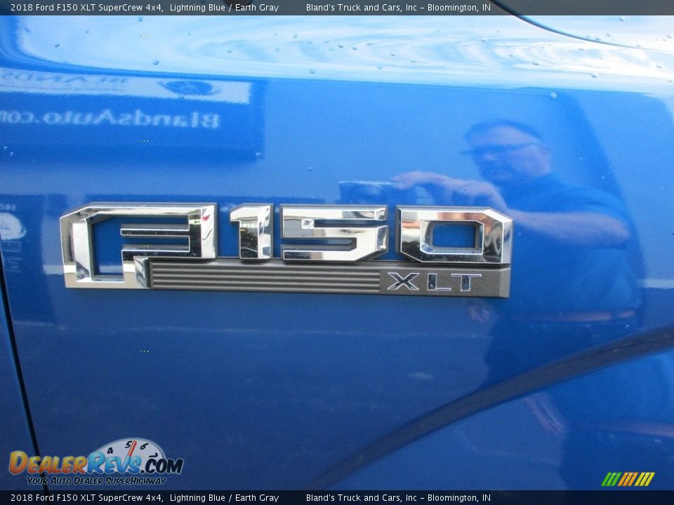 2018 Ford F150 XLT SuperCrew 4x4 Lightning Blue / Earth Gray Photo #33