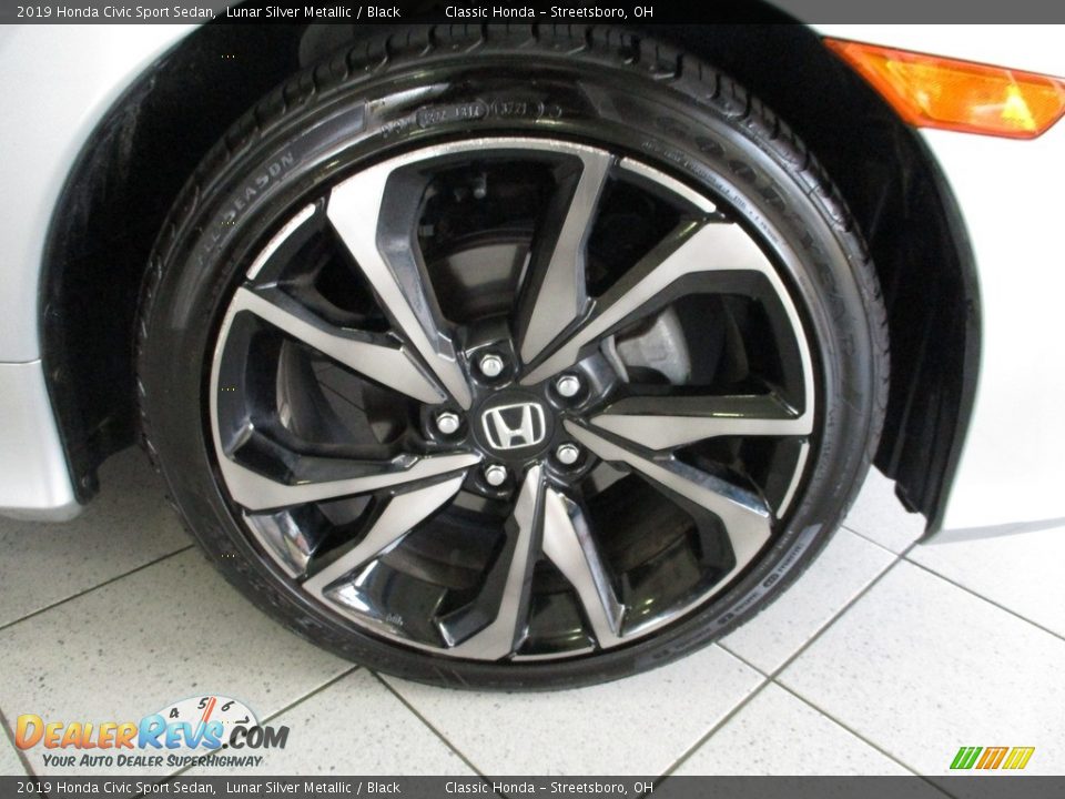 2019 Honda Civic Sport Sedan Lunar Silver Metallic / Black Photo #5