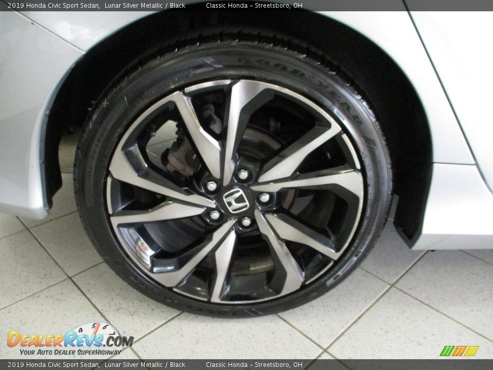 2019 Honda Civic Sport Sedan Lunar Silver Metallic / Black Photo #6