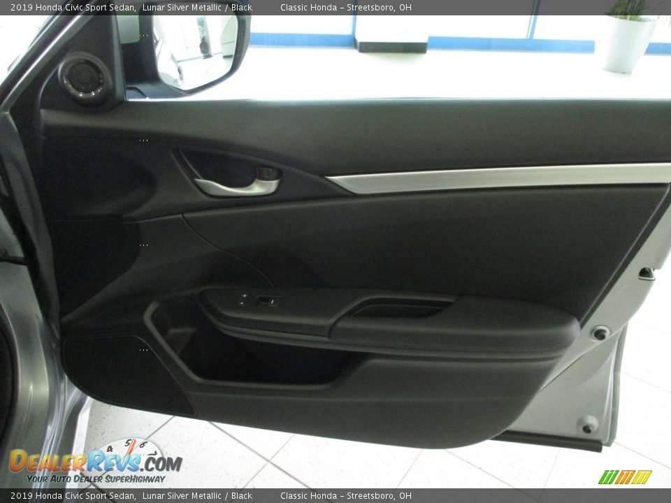 2019 Honda Civic Sport Sedan Lunar Silver Metallic / Black Photo #14