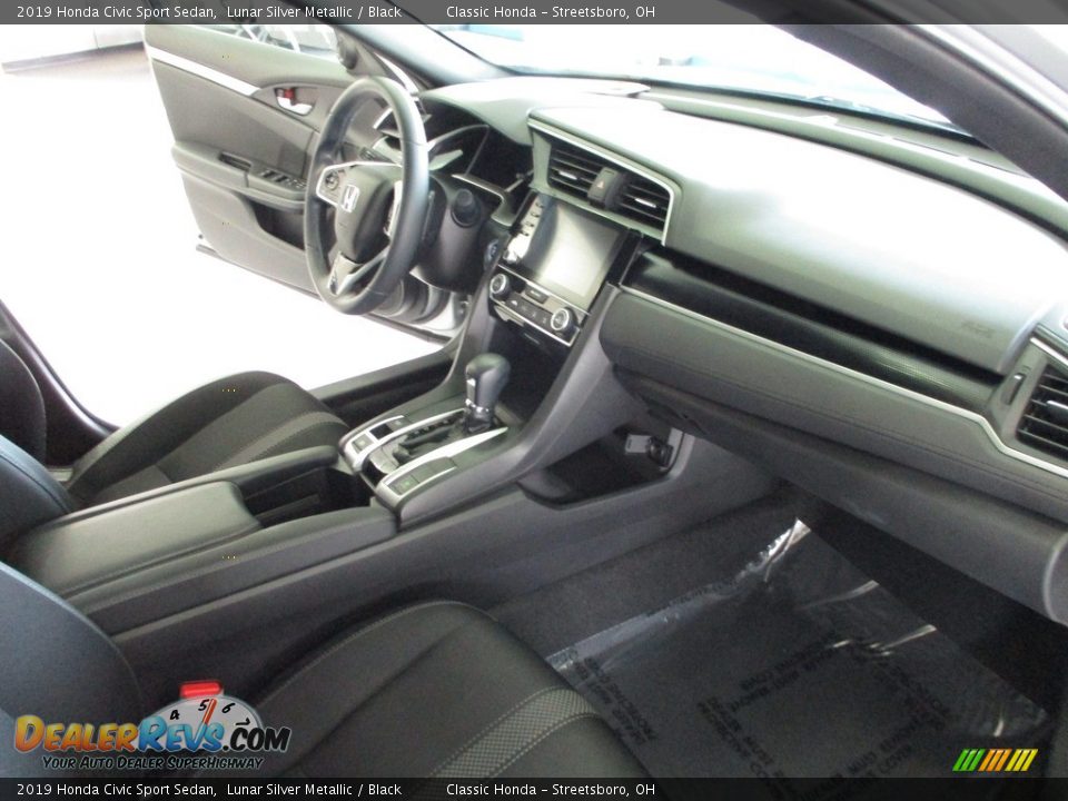 2019 Honda Civic Sport Sedan Lunar Silver Metallic / Black Photo #15