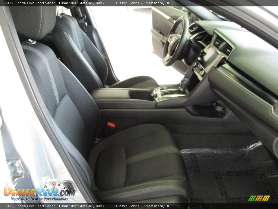 2019 Honda Civic Sport Sedan Lunar Silver Metallic / Black Photo #16