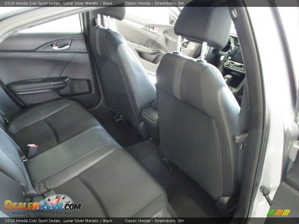 2019 Honda Civic Sport Sedan Lunar Silver Metallic / Black Photo #18