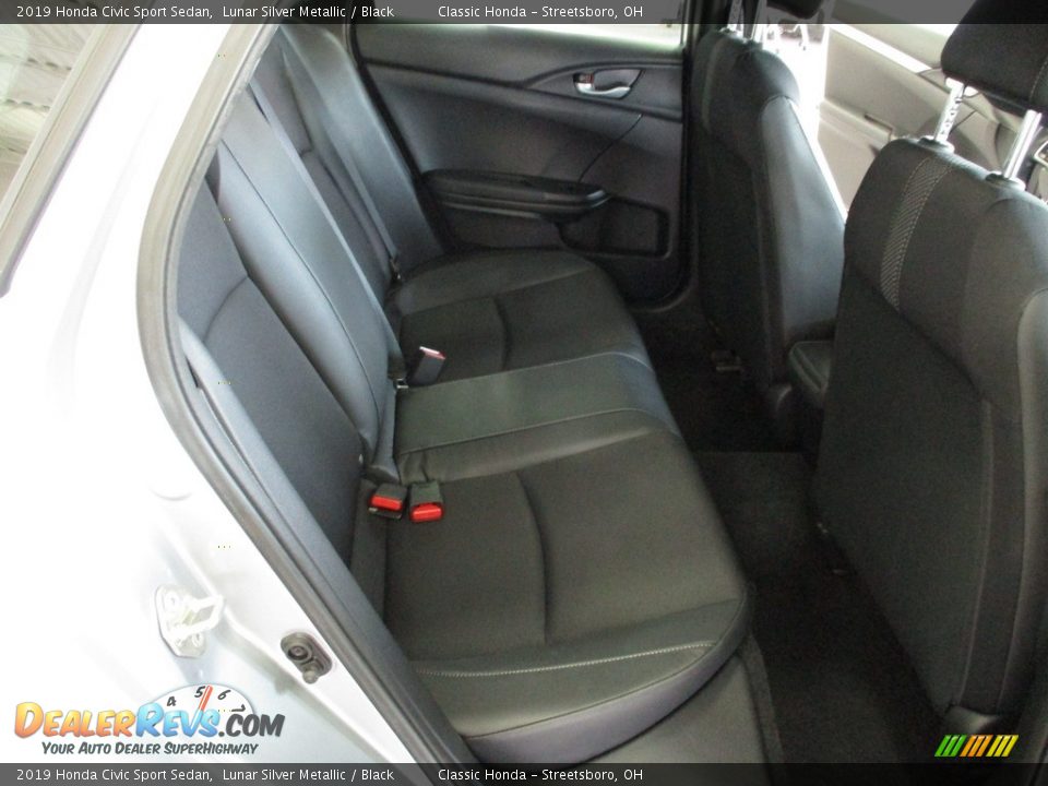 2019 Honda Civic Sport Sedan Lunar Silver Metallic / Black Photo #19