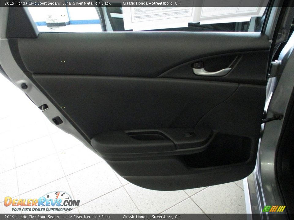 2019 Honda Civic Sport Sedan Lunar Silver Metallic / Black Photo #22