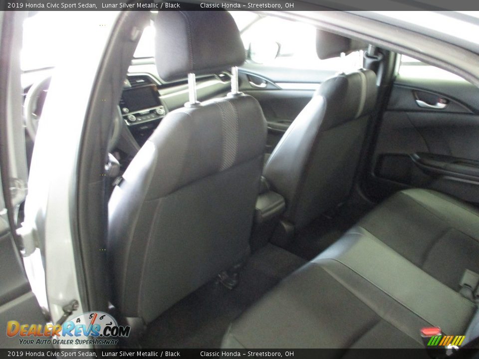 2019 Honda Civic Sport Sedan Lunar Silver Metallic / Black Photo #23