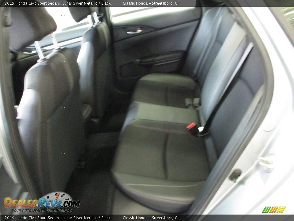 2019 Honda Civic Sport Sedan Lunar Silver Metallic / Black Photo #24