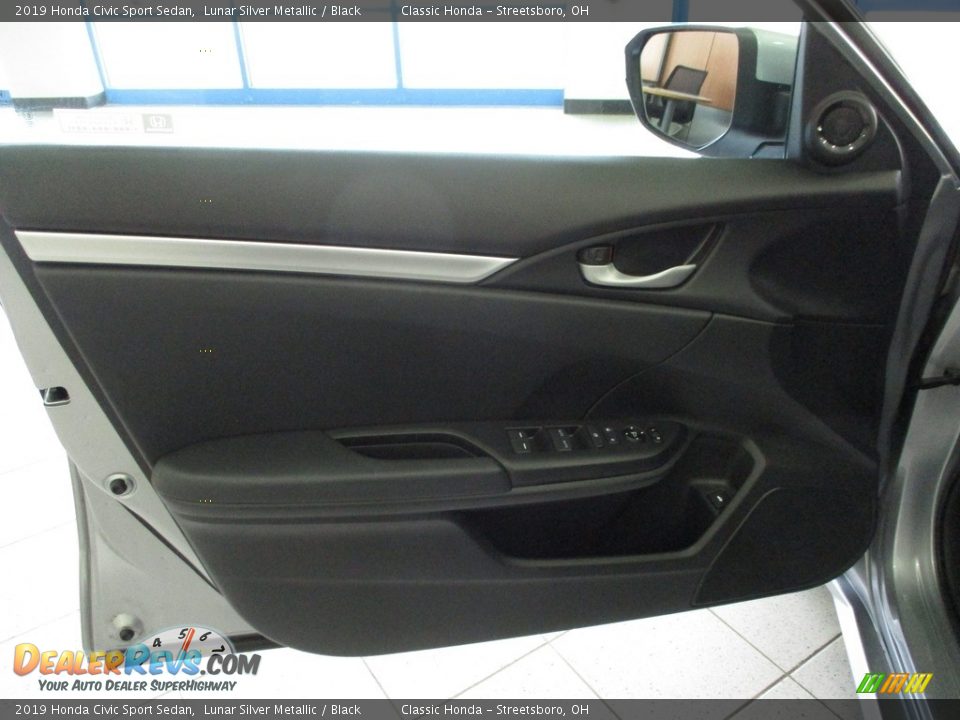 2019 Honda Civic Sport Sedan Lunar Silver Metallic / Black Photo #25