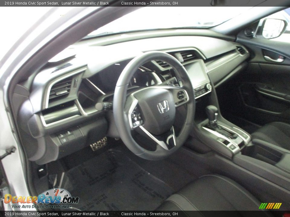 2019 Honda Civic Sport Sedan Lunar Silver Metallic / Black Photo #26