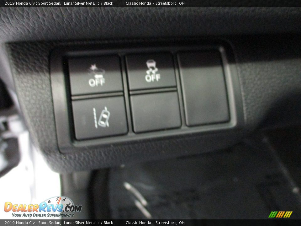 2019 Honda Civic Sport Sedan Lunar Silver Metallic / Black Photo #28